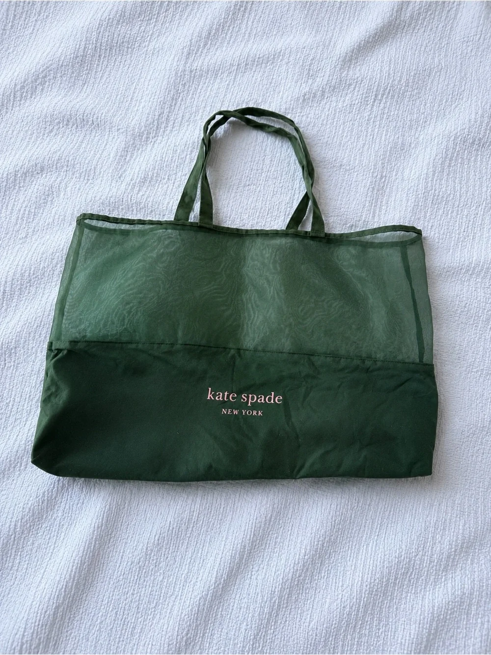 kate spade new york green tote bag